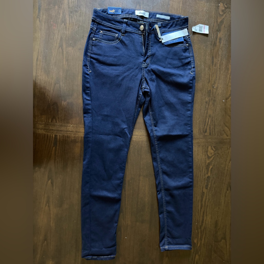 Angels Forever Young Dark Wash Skinny Jeans Women’s Size 10 Stretch Denim
